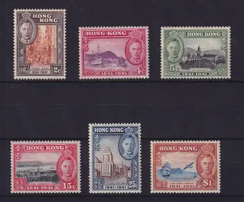 Hongkong 1941 Landesmotive  Mi.-Nr. 163-168 ungebraucht *