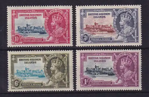 Solomon Islands 1935 Georg V. und Windsor Castle Mi.-Nr. 52-55 ungebraucht *