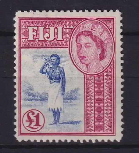 Fiji Inseln 1954 Hornist der Polizei 1 Pfund Mi.-Nr. 138 postfrisch ** / MNH 