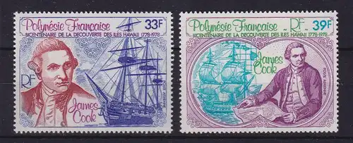 Französisch-Polynesien 1978 James Cook Mi.-Nr. 248-249 postfrisch ** / MNH