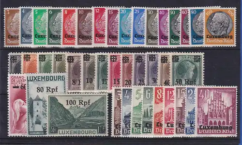 Luxemburg Dt. Besetzung Mi.-Nr. 1-41 Gebiet komplett postfrisch **