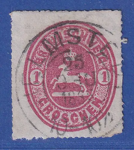 Braunschweig 1864 1Sgr. rot Mi.-Nr. 18 gestempelt HELMSTEDT
