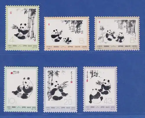 VR China 1973 Riesenpanda Mi.-Nr. 1126-1131 ** China N57-N62 Set MNH