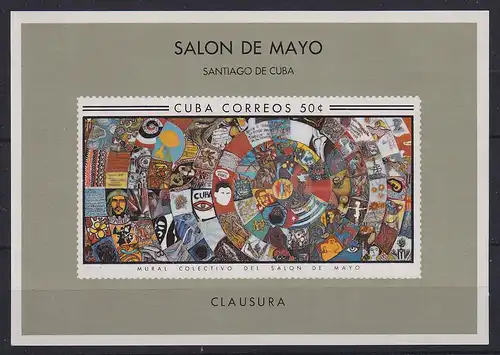 Kuba / Cuba  1967 Salon de Mayo Havanna  Mi.-Nr. Block 31 **