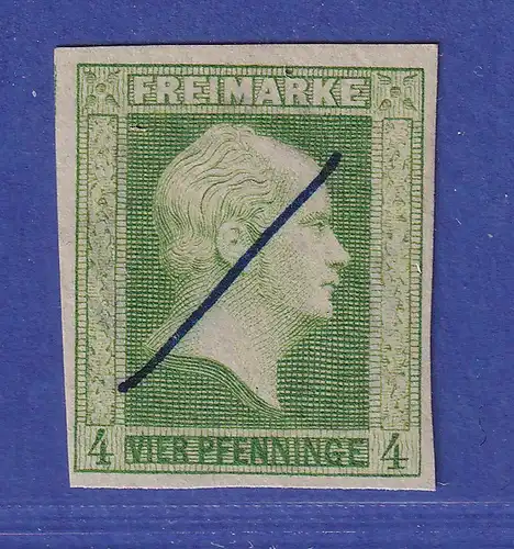 Preußen Friedrich Wilhelm IV. 4 Pf Mi.-Nr. 5 a federzugentwertet gpr. PFENNINGER