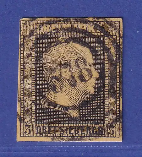 Preußen 3 Sgr  Mi.-Nr. 4 b mit Vierkreis-O 578 Hamburg gepr. PFENNINGER