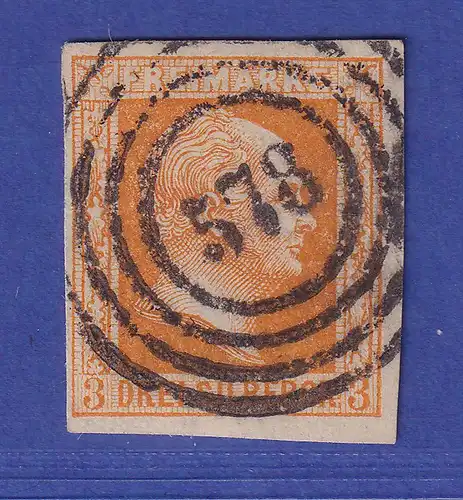 Preußen 3 Sgr  Mi.-Nr. 8 a mit Vierkreis-O 578 Hamburg gepr. PFENNINGER