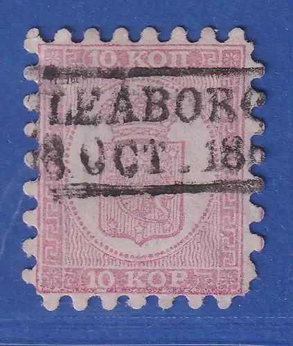 Finnland 1860 Wappen 10K Mi.-Nr. 4Ax gestempelt gpr. PFENNINGER