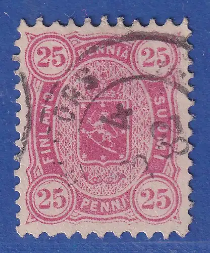 Finnland 1875 Wappen Mischzähnung 25P Mi.-Nr. 17 Ca  gestempelt HELSINGFORS