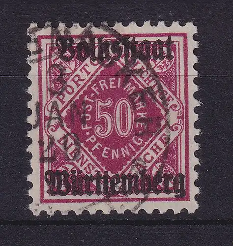 Württemberg Dienstmarke Mi.-Nr. 143 b gestempelt geprüft INFLA