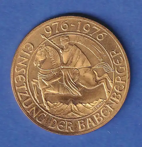 Goldmünze Österreich 1000 Schilling Einsetzung der Babenberger 1976 13,5g Au900 