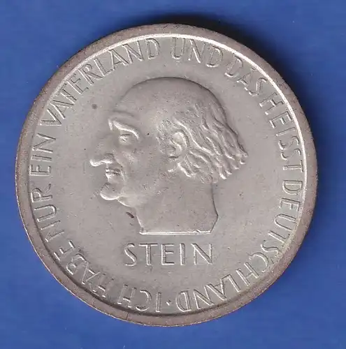 Deutsches Reich Silbermünze Freiherr vom Stein 3 Reichsmark 1931 A  vz