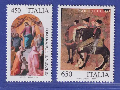 Italien 1997 Gemälde von P. il Vecchio und von Paolo Uccello Mi.-Nr. 2521-22 **