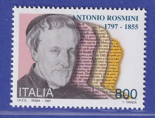 Italien 1997 Antonio Rosmini-Serbati Mi.-Nr. 2526 **