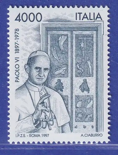 Italien 1997 Papst Paul VI.  Mi.-Nr. 2536 **