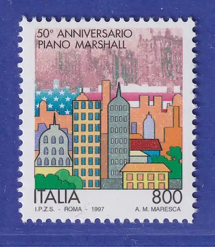 Italien 1997 50 Jahre Marshallplan Mi.-Nr. 2538 **