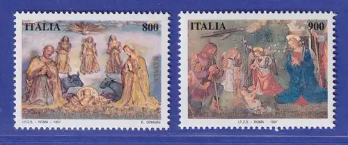 Italien 1997 Weihnachten  Mi.-Nr. 2539-40 **