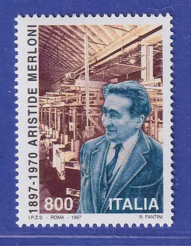 Italien 1997 Aristide Merloni, Großunternehmer  Mi.-Nr. 2541 **