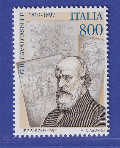 Italien 1997 Giovanni Battista Cavalcaselle, Maler  Mi.-Nr. 2542 **