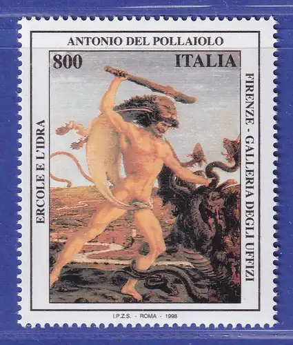 Italien 1998 Herkules und die Hydra, von Antonio del Pollaiolo Mi.-Nr. 2547 **