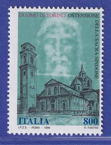 Italien 1998 Dom von Turin, Turiner Grabtuch Mi.-Nr. 2563 **