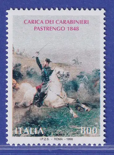 Italien 1998 Angriff der Carabinieri inder Schlacht von Pastrengo Mi.-Nr.2565 **