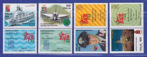 Italien 1998 Internationale Briefmarkenausstellung ITALIA `98 Mi.-Nr. 2593-96 **