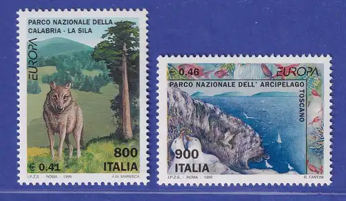 Italien 1999 Nationalpark Silagebirge , Toskanischer Archipel Mi.-Nr. 2620-21 **