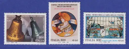 Italien 1999 Kunstschätze aus Museen und Staatlichen Archiven Mi.-Nr. 2624-26 **