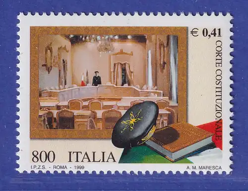 Italien 1999 Verfassungsgericht, Gerichtssaal , Verfassung Mi.-Nr. 2631**