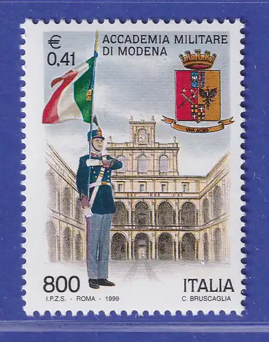 Italien 1999 Militärakademie , Modena Mi.-Nr. 2633 **