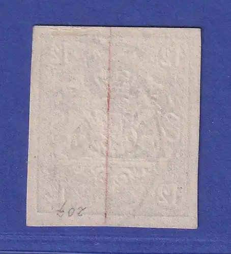 Bayern Wappen 12 Kreuzer Mi.-Nr. 18 mit Zweikreis-O NÜRNBERG