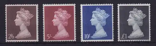 Großbritannien 1969 Queen Elisabeth II.  Mi.-Nr. 507-510 postfrisch **