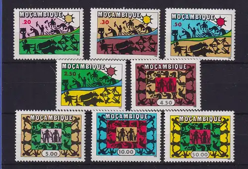 Mocambique 1975 Einheit - Arbeit - Wachsamkeit Mi.-Nr. 594-601 A postfrisch **