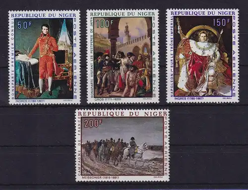 Niger 1969 Gemälde Napoleon Bonaparte Mi.-Nr. 206-209 postfrisch **