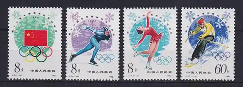 VR China 1980 Olympia Lake Placid Mi.-Nr. 1590-93 ** PR China J.54 Set MNH