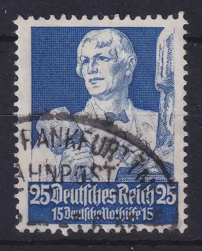 Dt. Reich 1934 Berufsstände Mi.-Nr. 563 Bildhauer mit Bahnpost-O