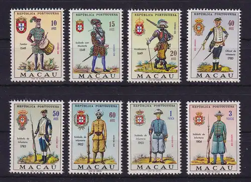 Macau 1966 Historische Uniformen Mi.-Nr. 432-439 postfrisch **