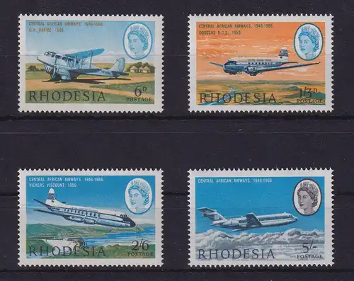 Rhodesien 1966 Flugzeuge Mi.-Nr. 42-45 postfrisch **