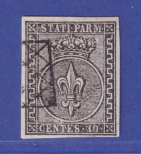 Alt-Italien Parma 10 Centesimi 1852 Mi.-Nr. 2 gestempelt gepr. PFENNINGER