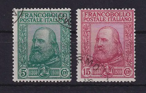 Italien 1910 Befreiung Siziliens - Garibaldi  Mi.-Nr. 95-96 gestempelt