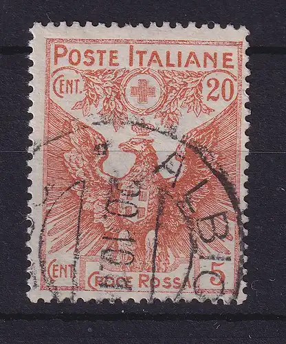 Italien 1915 Rotes Kreuz Einzelwert 20 C. Mi.-Nr. 122 gestempelt
