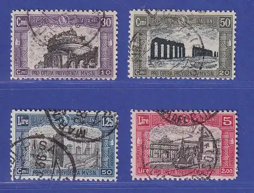 Italien 1928 Für die Nationalmiliz  Mi.-Nr. 275-278 gestempelt