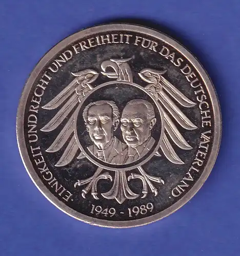 Silbermedaille 40 Jahre Bundesrepublik Deutschland 1989