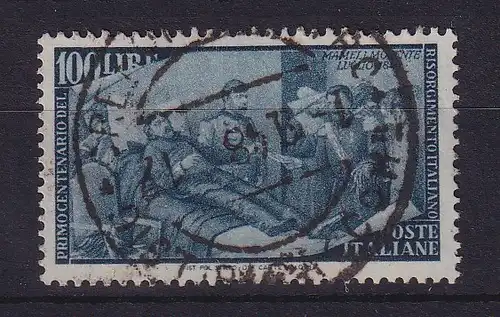Italien 1948 Erhebung von 1848 Einzelwert 100 Lire Mi.-Nr. 759 gestempelt