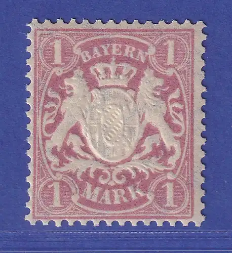 Bayern Wappen 1 Mark lila Mi.-Nr. 53 x a postfrisch **