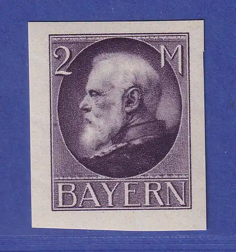 Bayern Ludwig III. Friedensdruck 2 Mark Mi.-Nr. 105 I U ** Befund HELBIG BPP