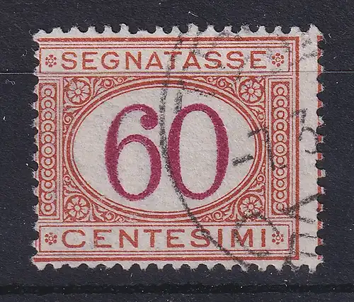 Italien Portomarke / SEGNATASSE 60 C. ocker / karmin Mi.-Nr. 10a 