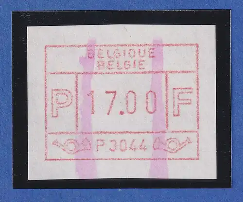 Belgien FRAMA-ATM P3044 Liège ATM mit auslaufenden ENDSTREIFEN **