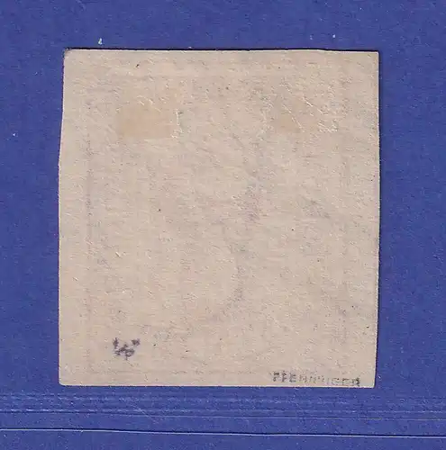 Hamburg 1859 Wertziffer 7 Schillinge orange Mi.-Nr. 6 gestempelt gpr. PFENNINGER